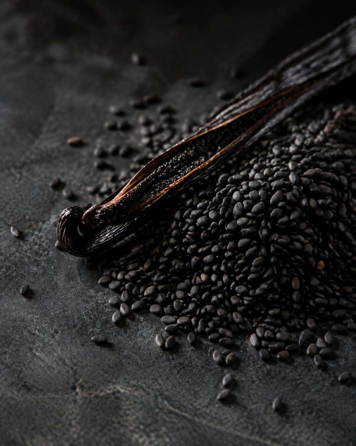 Ingrédients d'inspiration pour Sésame noir & Vanille